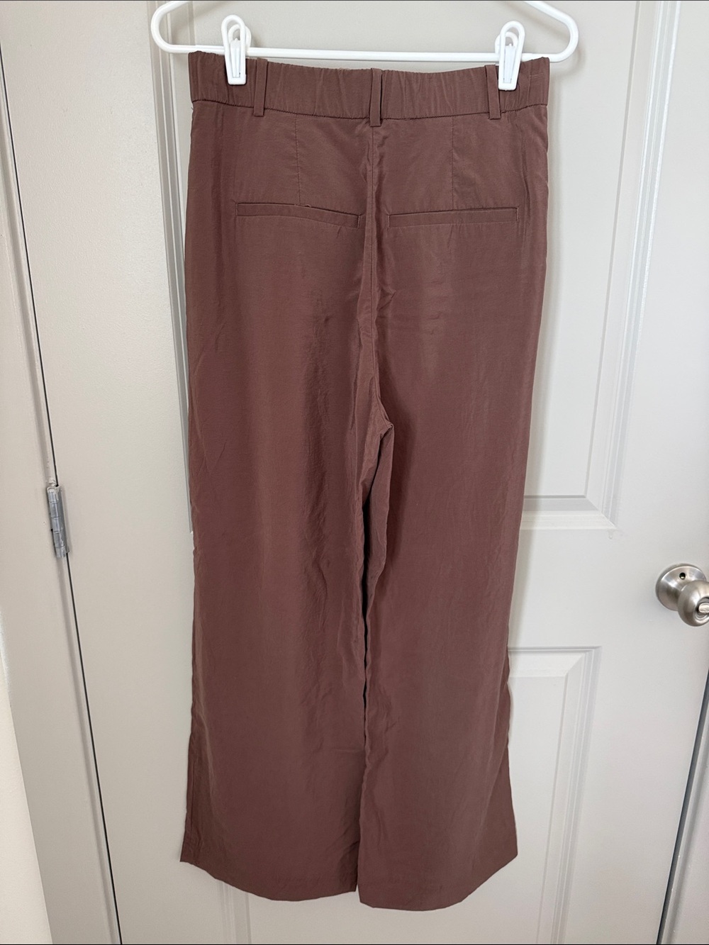 Abercrombie & Fitch Curve Love Sloane Crepe Wide Leg Pant | Size 29R - Picture 5 of 6
